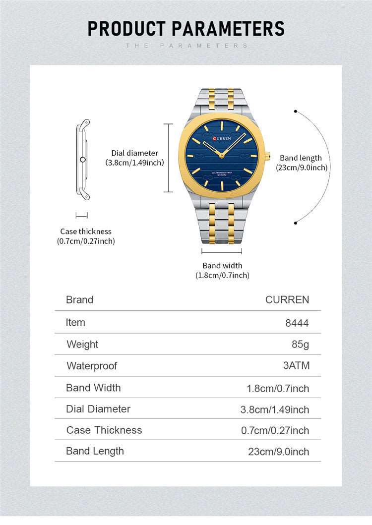 CURREN - MAGESTICthe best alternative watch available at Luxe Glow online store, the best affordable watch under 150$. a perfect first watch