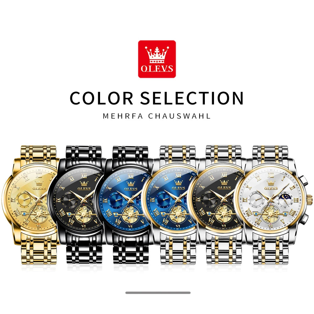 Olevs Watches- Pulse - Men's Watches alternative watch online store.affordable watch under 150$. first watch